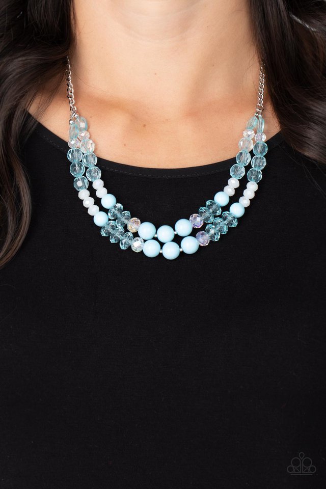 Vera-CRUZIN - Blue  ~ Paparazzi Everyday / Princess (18") Necklace