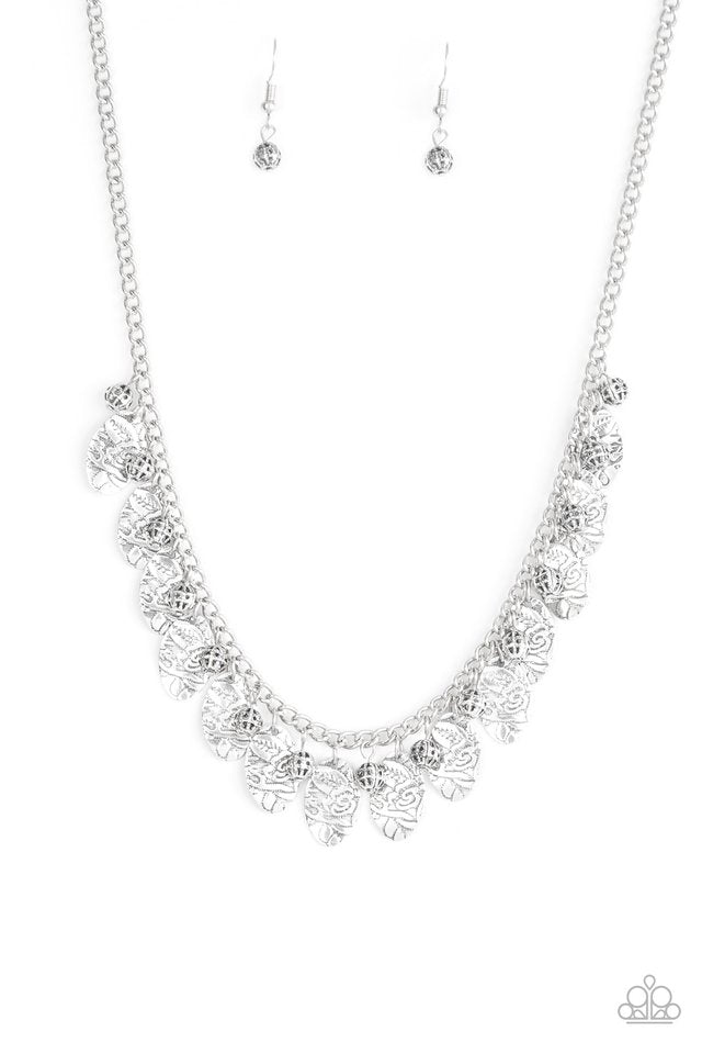 Vintage Gardens - Silver  Necklace