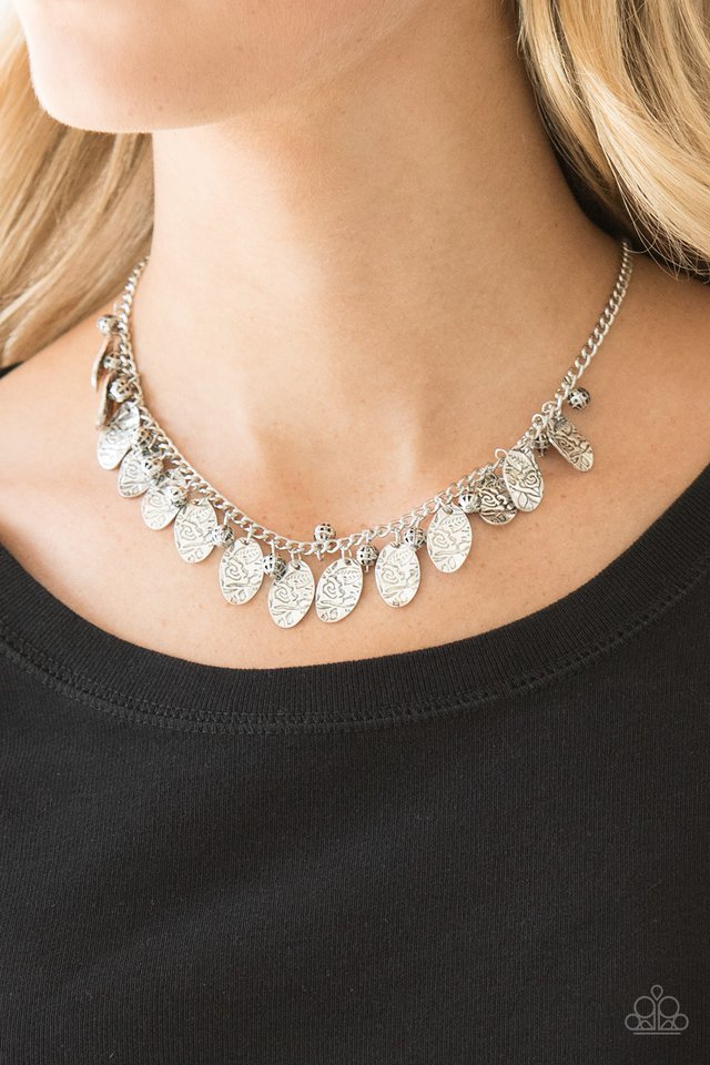 Vintage Gardens - Silver  Necklace