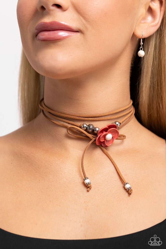 Wanderlust Wrap - Brown Necklace