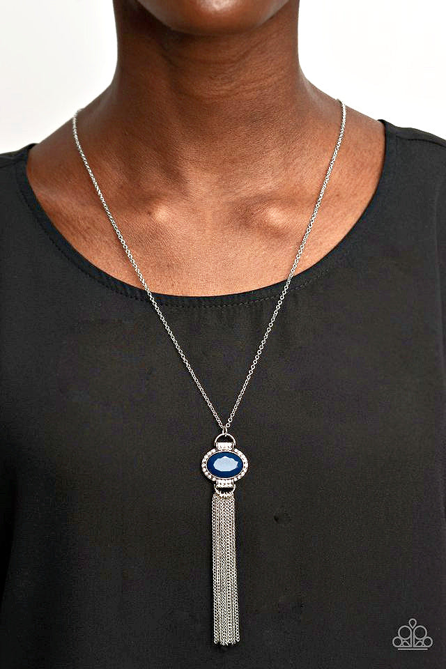 What Glows Up - Blue Necklace