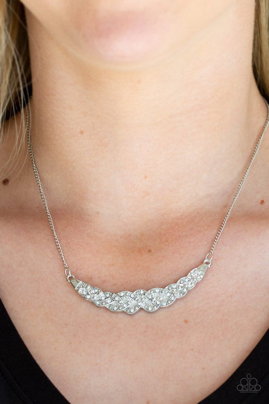 Whatever Floats Your YACHT - White  ~ Paparazzi Everyday/Princess (18") Necklace