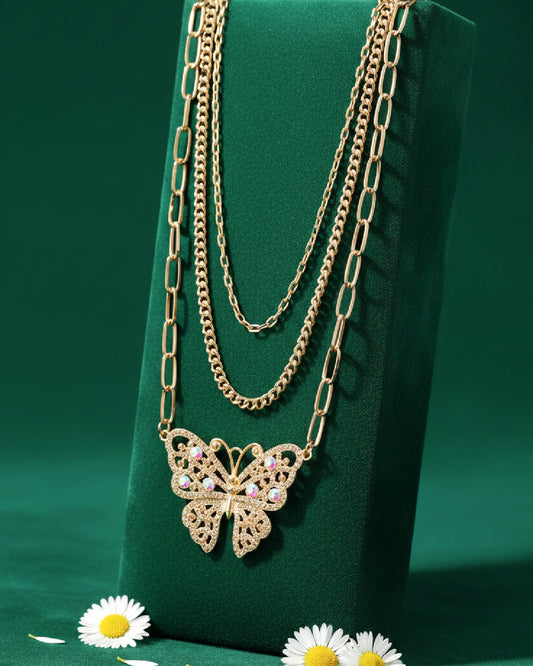Winged Wonder - Gold Neclace