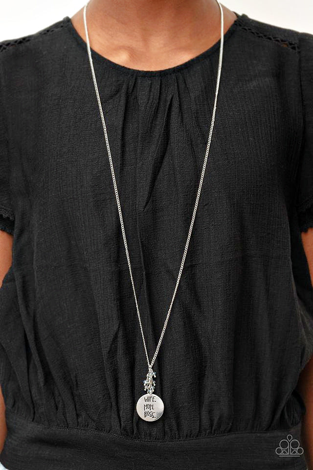 Words To Live By - Blue Necklace