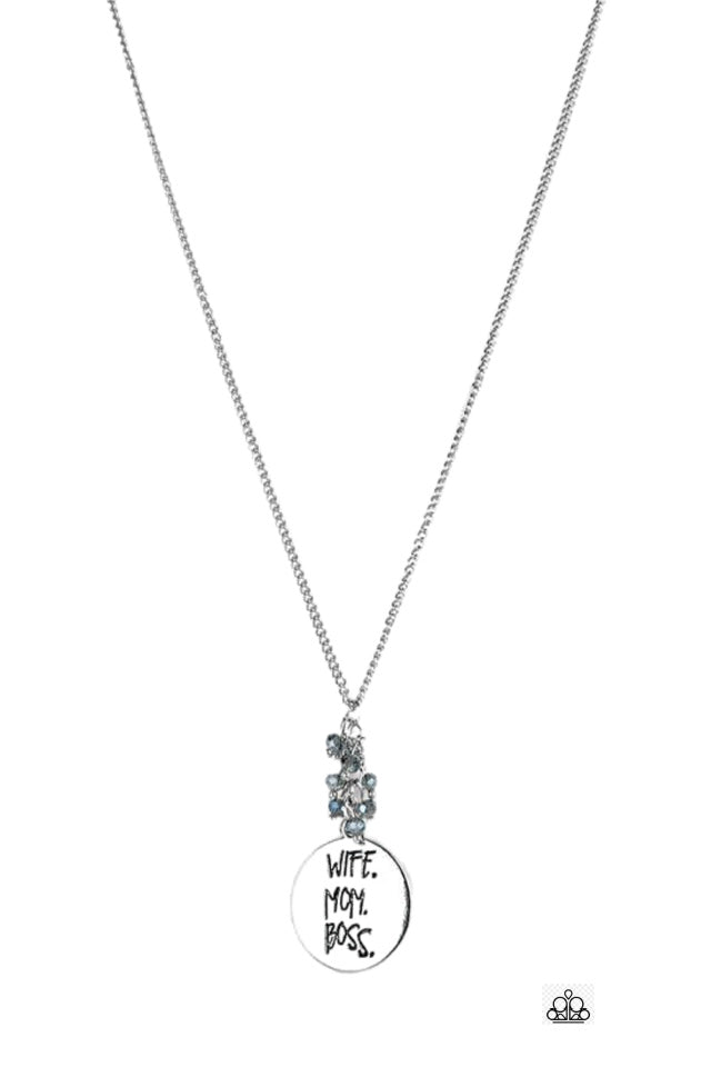 Words To Live By - Blue Necklace