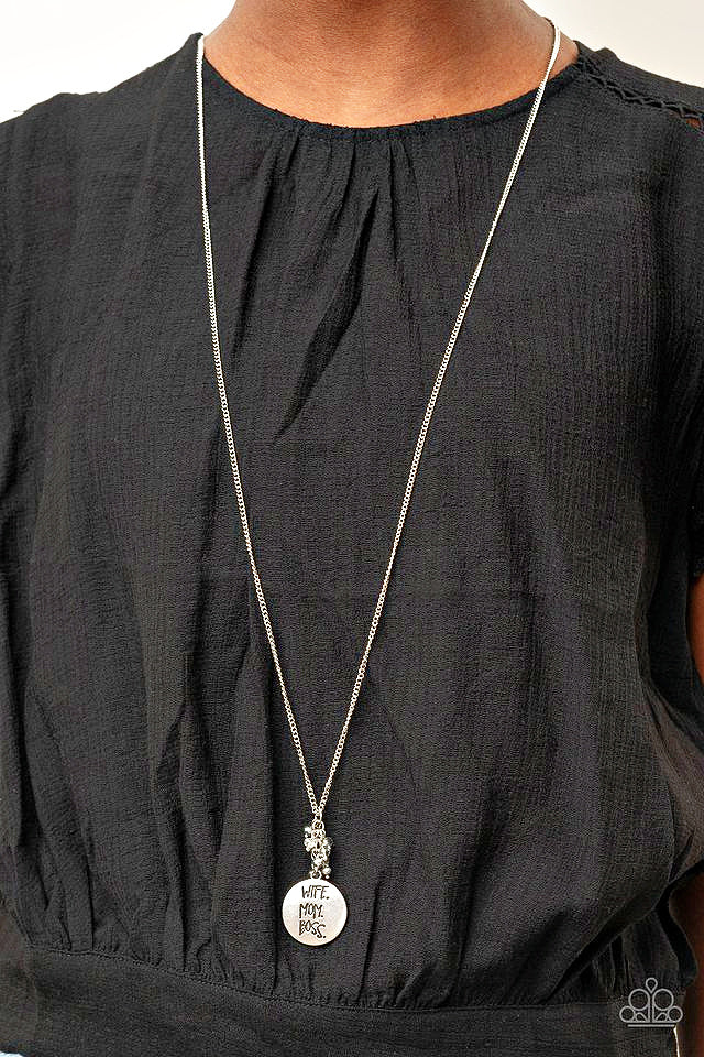 Words To Live By - Silver Necklace