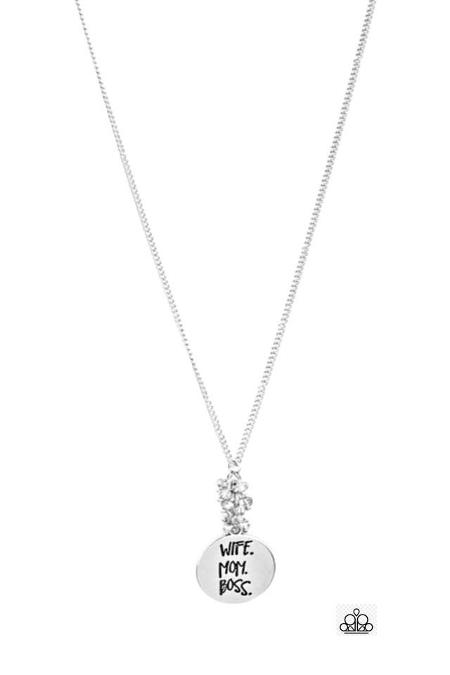 Words To Live By - Silver Necklace