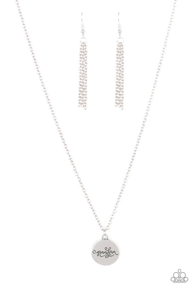 Worlds Best Grandma - Silver  Necklace
