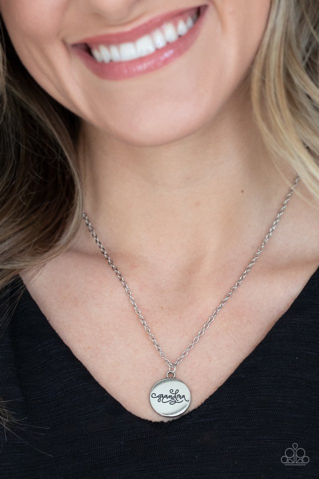 Worlds Best Grandma - Silver  Necklace