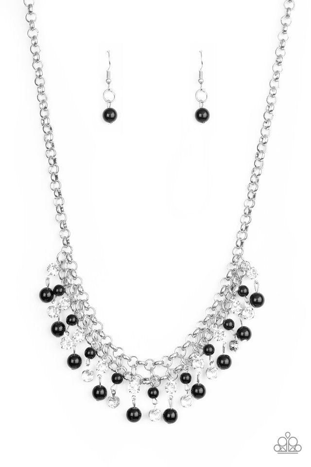 You May Kiss The Bride - Black  Necklace
