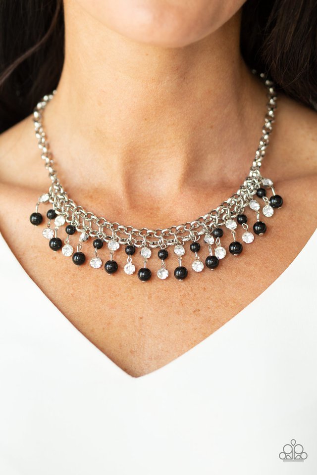 You May Kiss The Bride - Black  Necklace