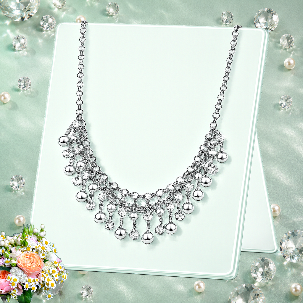 You May Kiss the Bride - Silver Necklace